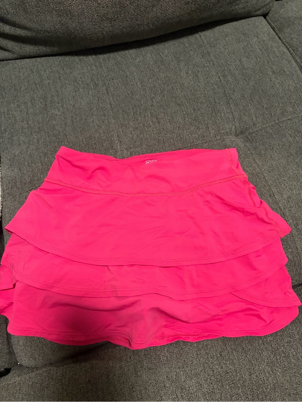 Athleta Hot Pink Layered Athletic Skort